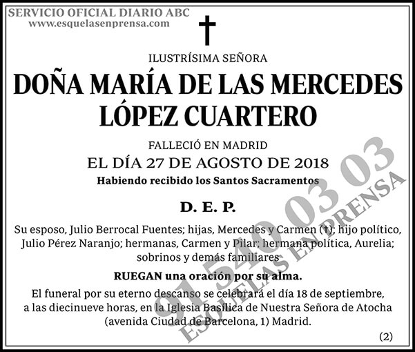 María de las Mercedes López Cuartero